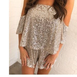 Sequin romper